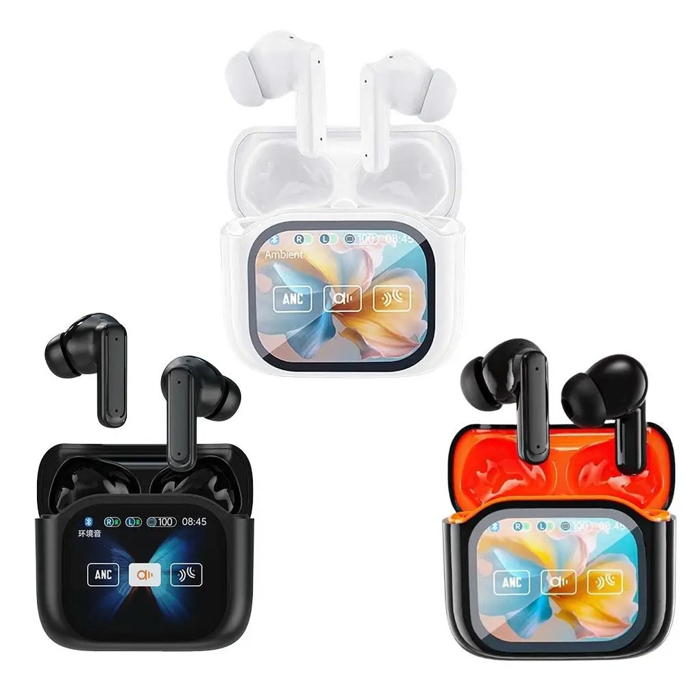 JM19 ANC Wireless Earphone Digital Display LED Screen Touch Control Wireless Gaming Earbuds with AI Translation,Shenzhen Weihong Technology Co., Ltd.,JM19  Wireless Earphone Gaming Earbuds with AI Translation