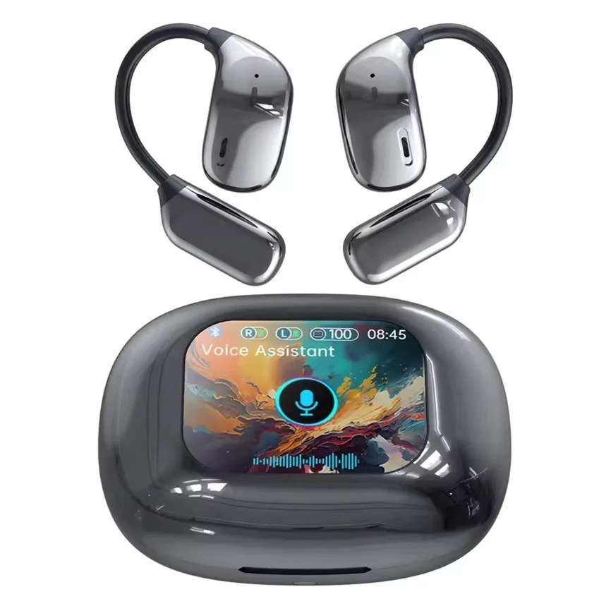 JM16 TWS Wireless Bluetooth Earphones HiFI Stereo Ear Hanging Earbuds Colorful Touch Screen Control Sports Headphones,Shenzhen Weihong Technology Co., Ltd.,JM16 TWS Wireless Bluetooth Earphones HiFI Stereo