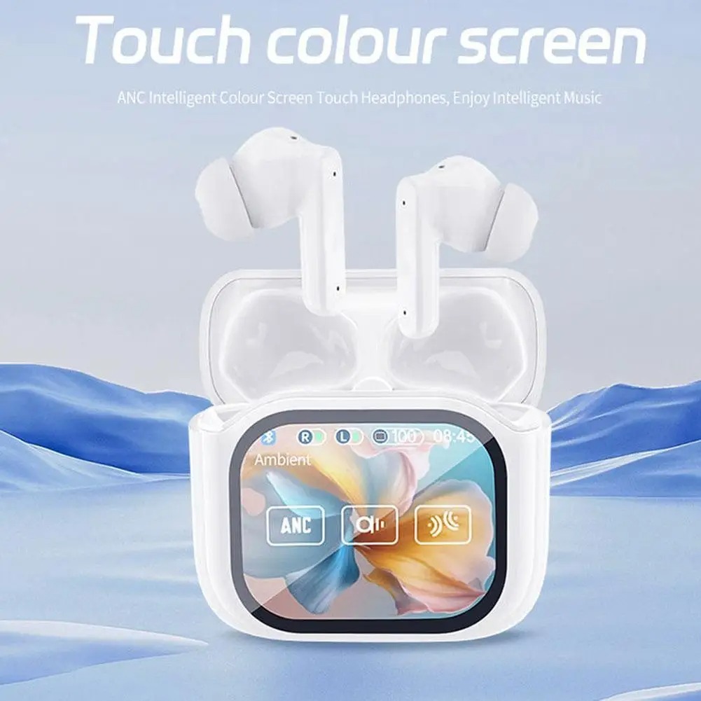 JM19 ANC Wireless Earphone Digital Display LED Screen Touch Control Wireless Gaming Earbuds with AI Translation,Shenzhen Weihong Technology Co., Ltd.,JM19  Wireless Earphone Gaming Earbuds with AI Translation