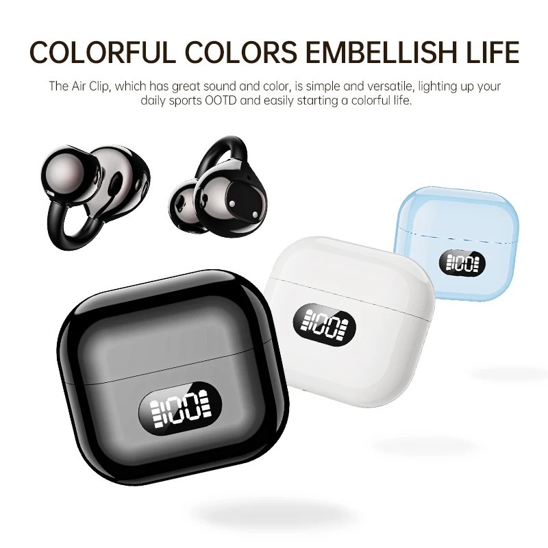 X62 Bluetooth Headphones Digital Display Open Ear Design for Sports Translator Earphones,Shenzhen Weihong Technology Co., Ltd.,X62 Bluetooth Headphones for Sports Translator Earphones
