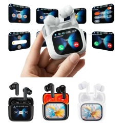 JM19 ANC Wireless Earphone Digital Display LED Screen Touch Control Wireless Gaming Earbuds with AI Translation,Shenzhen Weihong Technology Co., Ltd.,JM19  Wireless Earphone Gaming Earbuds with AI Translation