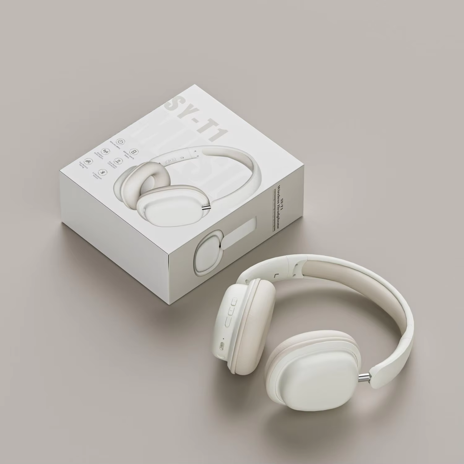 Écouteurs sans fil pliables stéréo HiFi SY-T1 avec microphones, casque de jeu, Shenzhen Weihong Technology Co., Ltd., Écouteurs de jeu pliables stéréo HiFi SY-T1
