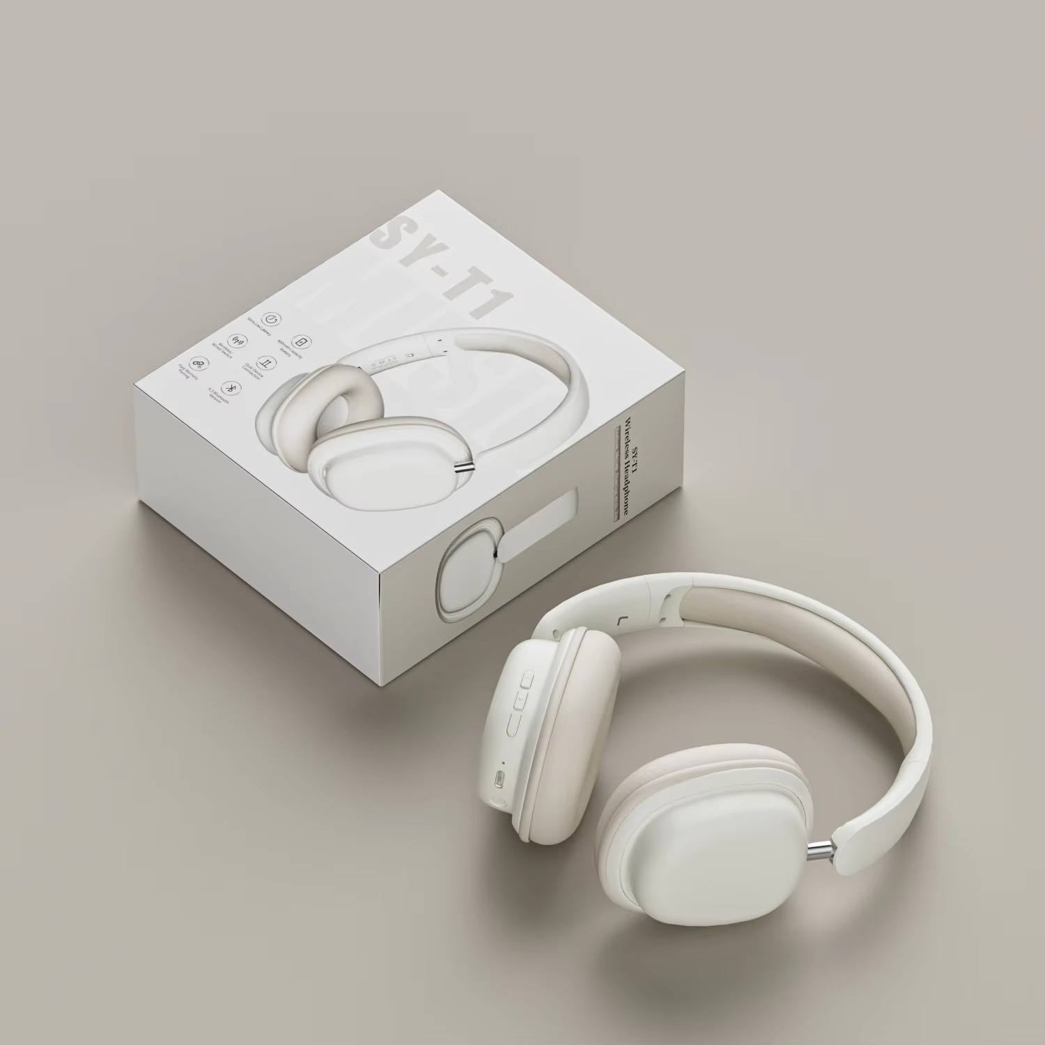 Écouteurs sans fil pliables stéréo HiFi SY-T1 avec microphones, casque de jeu, Shenzhen Weihong Technology Co., Ltd., Écouteurs de jeu pliables stéréo HiFi SY-T1