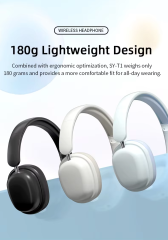 Écouteurs sans fil pliables stéréo HiFi SY-T1 avec microphones, casque de jeu, Shenzhen Weihong Technology Co., Ltd., Écouteurs de jeu pliables stéréo HiFi SY-T1