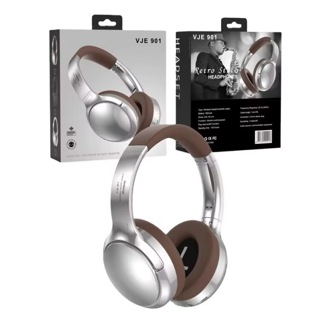 VJE901 Retro Metal for BT Headphone Sports Wireless Mobile Phone Call Game Accessory,Shenzhen Weihong Technology Co., Ltd.,VJE901 Retro Metal for BT Headphone Sports Wireless Mobile Phone Call Game Accessory
