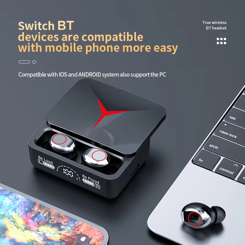 M19 TWS Earbuds In-Ear Stereo Bass Wireless Headphones,Shenzhen Weihong Technology Co., Ltd.,M19 TWS Earbuds In-Ear Stereo Bass Wireless Headphones