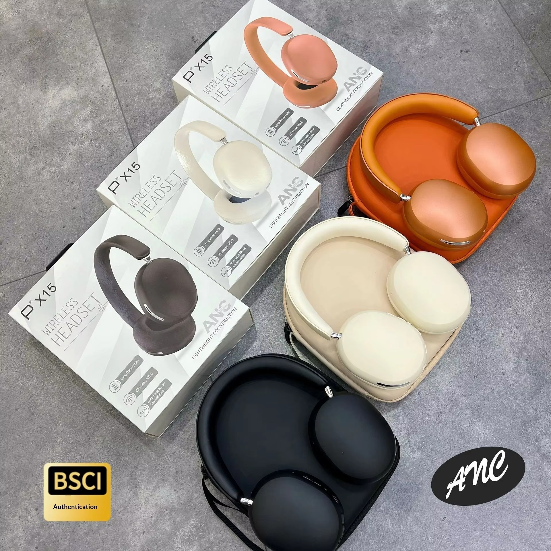 PX15 ANC Over-Ear IPX3 Waterproo Wireless Headphone,Shenzhen Weihong Technology Co., Ltd.,PX15 ANC Over-Ear IPX3 Waterproo Wireless Headphone