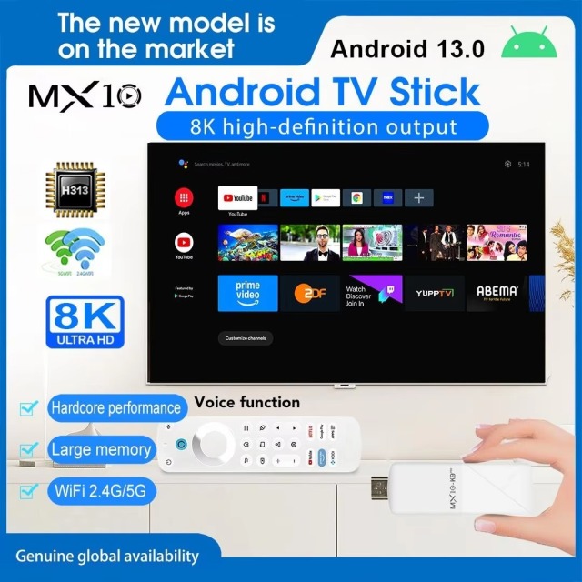 MX10 K9 PRO Allwinner H313 Quad-Core 2GB+16GB Dual-Band WiFi 2.4G+5G TV Stick,Shenzhen Weihong Technology Co., Ltd.,MX10 K9 PRO Allwinner H313 Quad-CoreDual-Band WiFi TV Stick