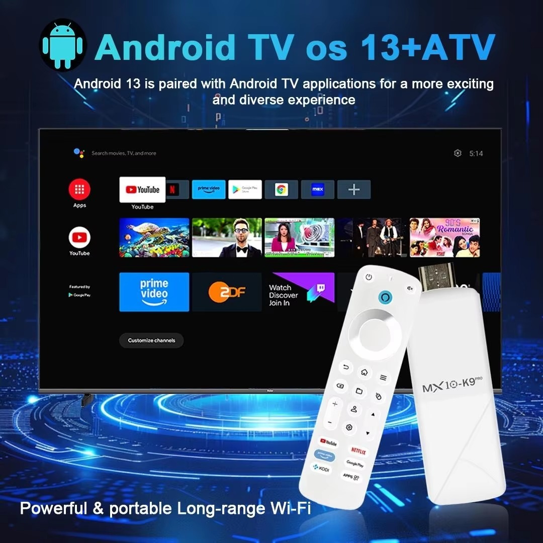 MX10 K9 PRO Allwinner H313 Quad-Core 2GB+16GB Dual-Band WiFi 2.4G+5G TV Stick,Shenzhen Weihong Technology Co., Ltd.,MX10 K9 PRO Allwinner H313 Quad-CoreDual-Band WiFi TV Stick