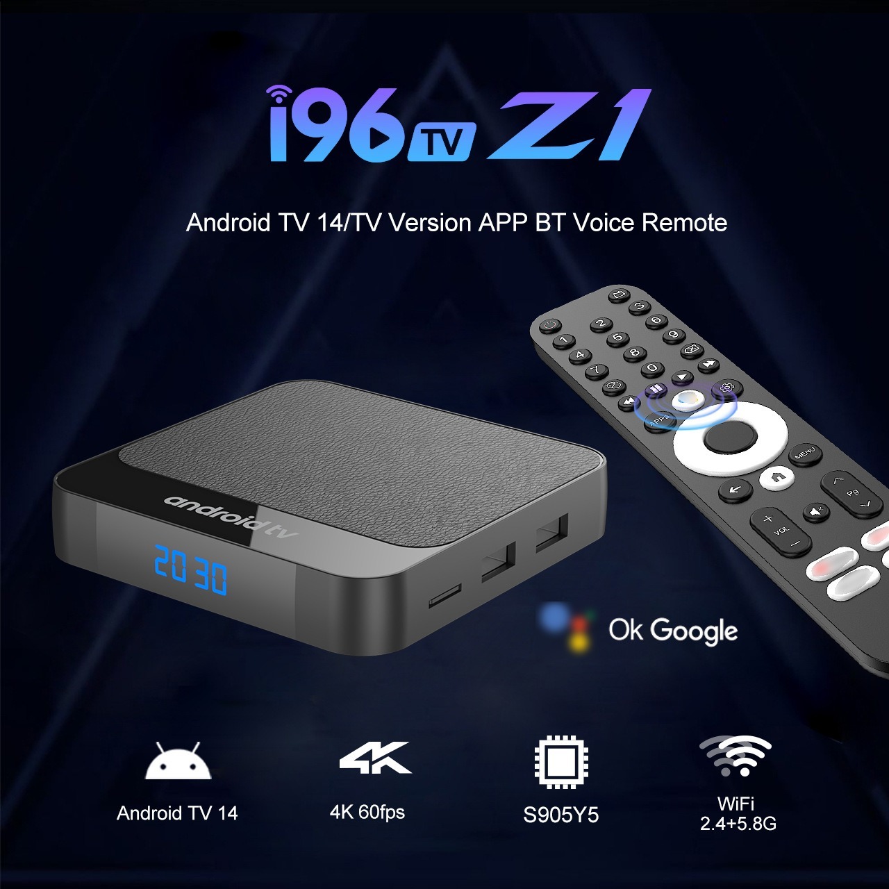 i96 Z1 S905Y5 Android 14 High Definition Network Box TV Box WiFi TV BOX,Shenzhen Weihong Technology Co., Ltd.,i96 Z1 S905Y5 Android 14  Network Box  WiFi TV BOX