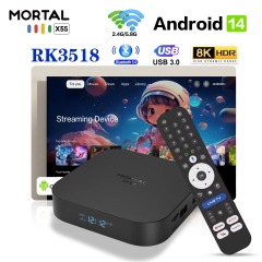 X5S Android 14 Dual UI Interface RK3518 WiFi6 BT 5.4 8K  Smart TV Box,Shenzhen Weihong Technology Co., Ltd.,X5S Android 14  8K  Smart TV Box