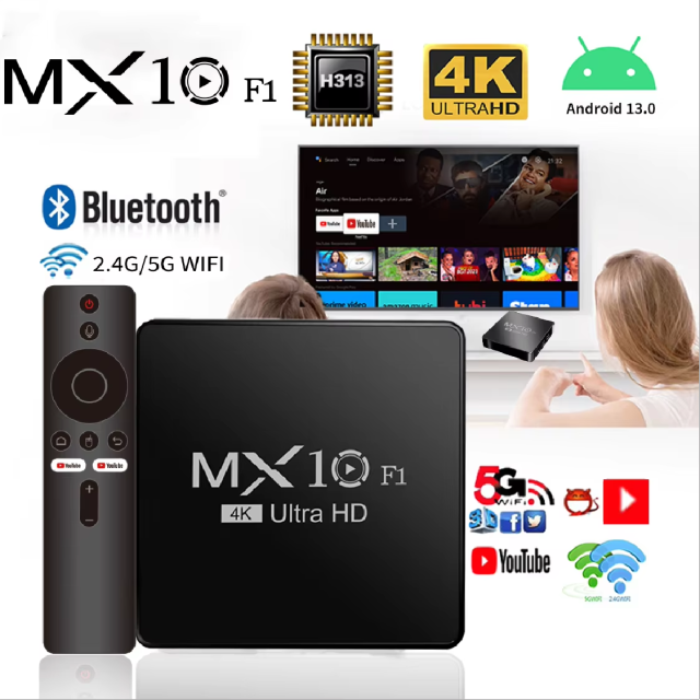 MX10 F1 Allwinner H313 Mali-G31 Android Support Voice remote control TV Box,Shenzhen Weihong Technology Co., Ltd.,MX10 F1 Allwinner H313 Mali-G31 Android Support Voice remote control TV Box
