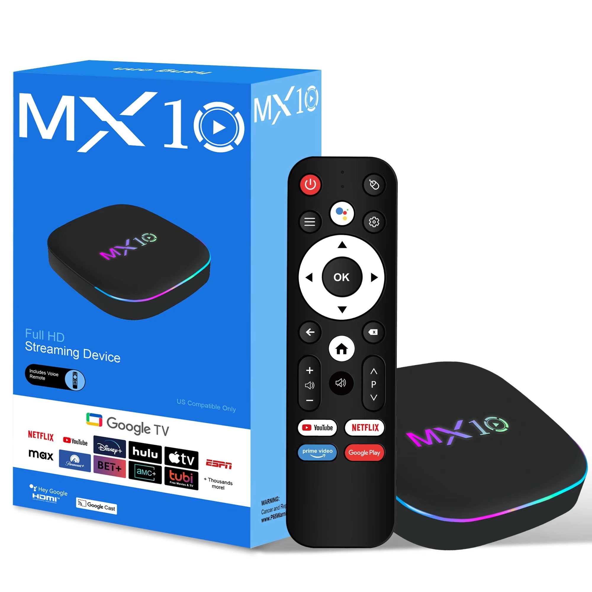 MX10 Wireless Streaming  Android 13 Dual Band WiFi 6 Bluetooth 5.4 TV Box,Shenzhen Weihong Technology Co., Ltd.,MX10  Android 13 Dual Band WiFi 6 Bluetooth 5.4 TV Box