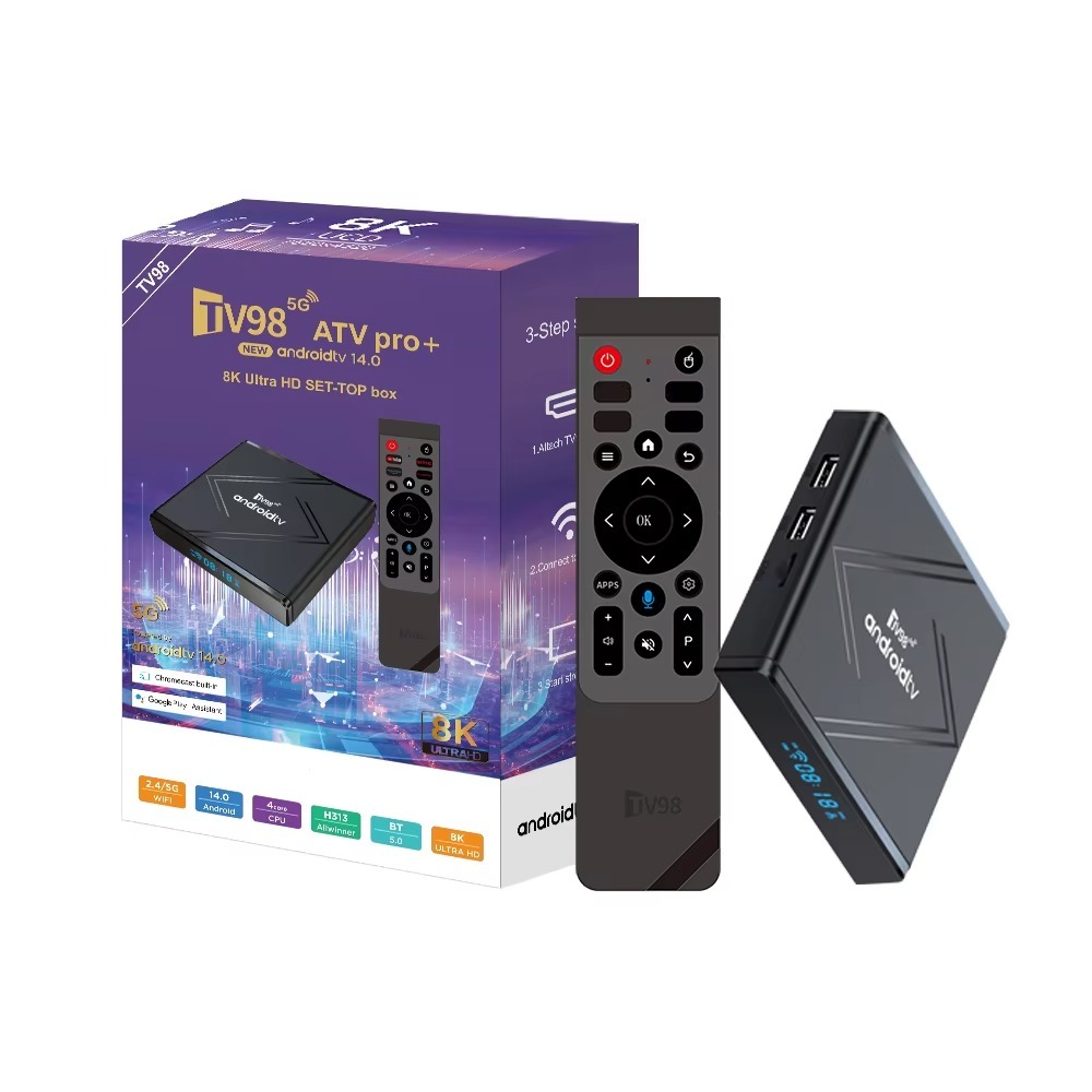 TV98 ATV Pro Plus  Android 14.0 Allwinner H313 TV Box,Shenzhen Weihong Technology Co., Ltd.,TV98 ATV Pro Plus  Android 14.0 Allwinner H313 TV Box