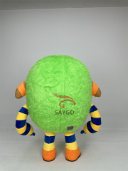 Custom Plush One Eye Green Monster Adult Suit Parties Walking Dancing Cartoon Character Inflatable Mascot Costume