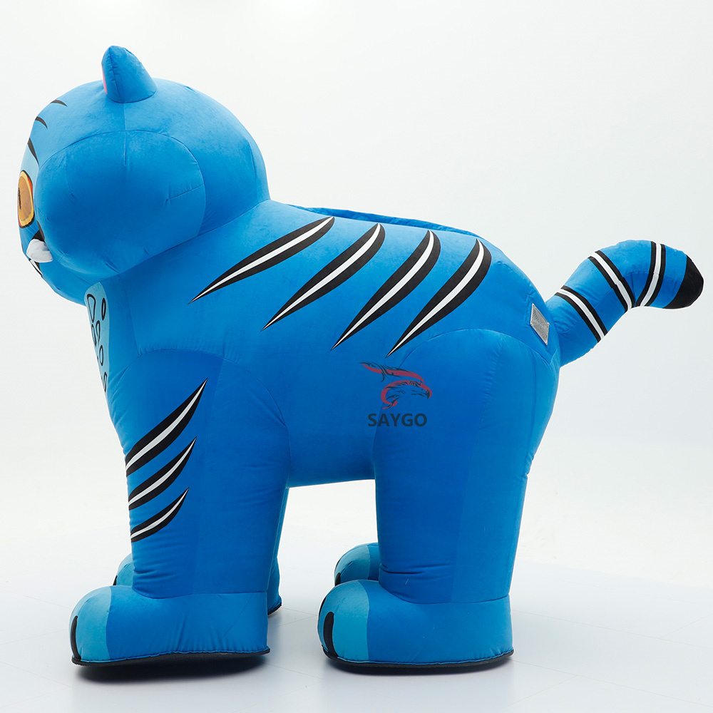 Giant Blue Tiger on 4 feet Festival Custom Made Funny Plush Animal 4 Legs Tiger Costume Mascot Giant Stitch Adult Fancy Dress Advertising Promotion Mascot,Big Mascot,Festival Custom Made Funny Plush Animal 4 Legs Tiger Costume Mascot Giant Stitch Adult Fancy Dress Advertising Promotion Mascot