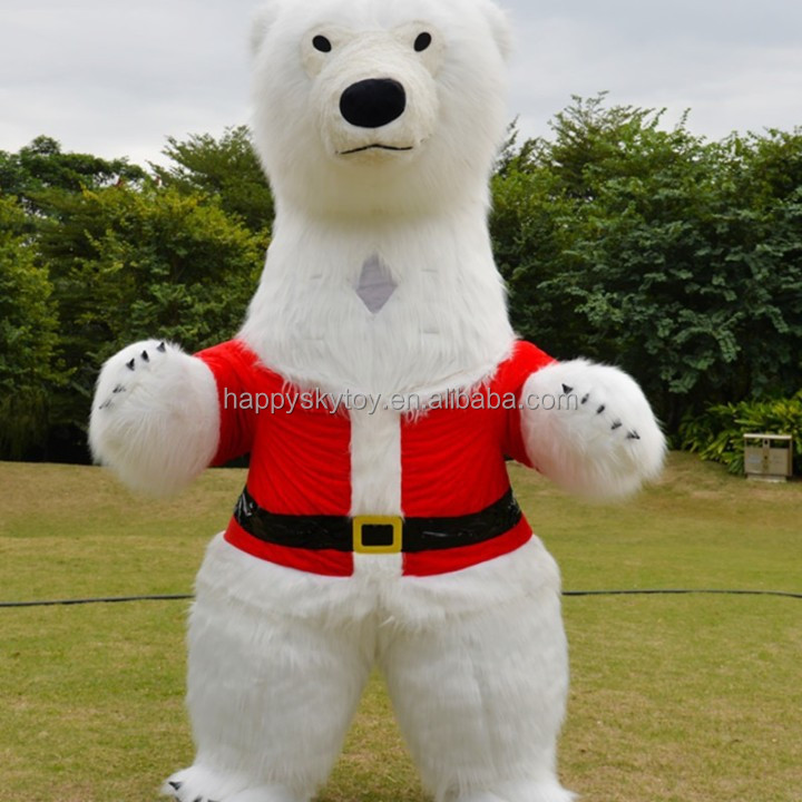 Plush Walking Animal Panda Mascot Costume 2m/2.6m/3m Christmas Costume Inflatable Panda Mascot for Sale