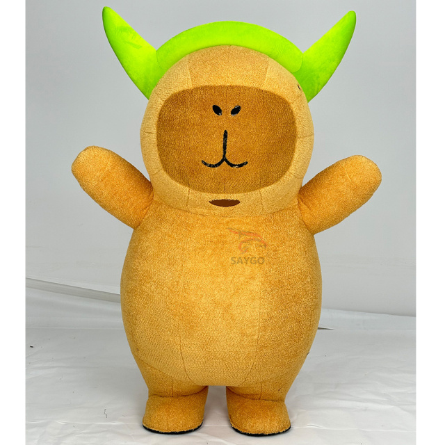 2m Realistic Adult Inflatable Capybara Mascot Costume for Entertainments Full Body Animal Character Blow up Suit