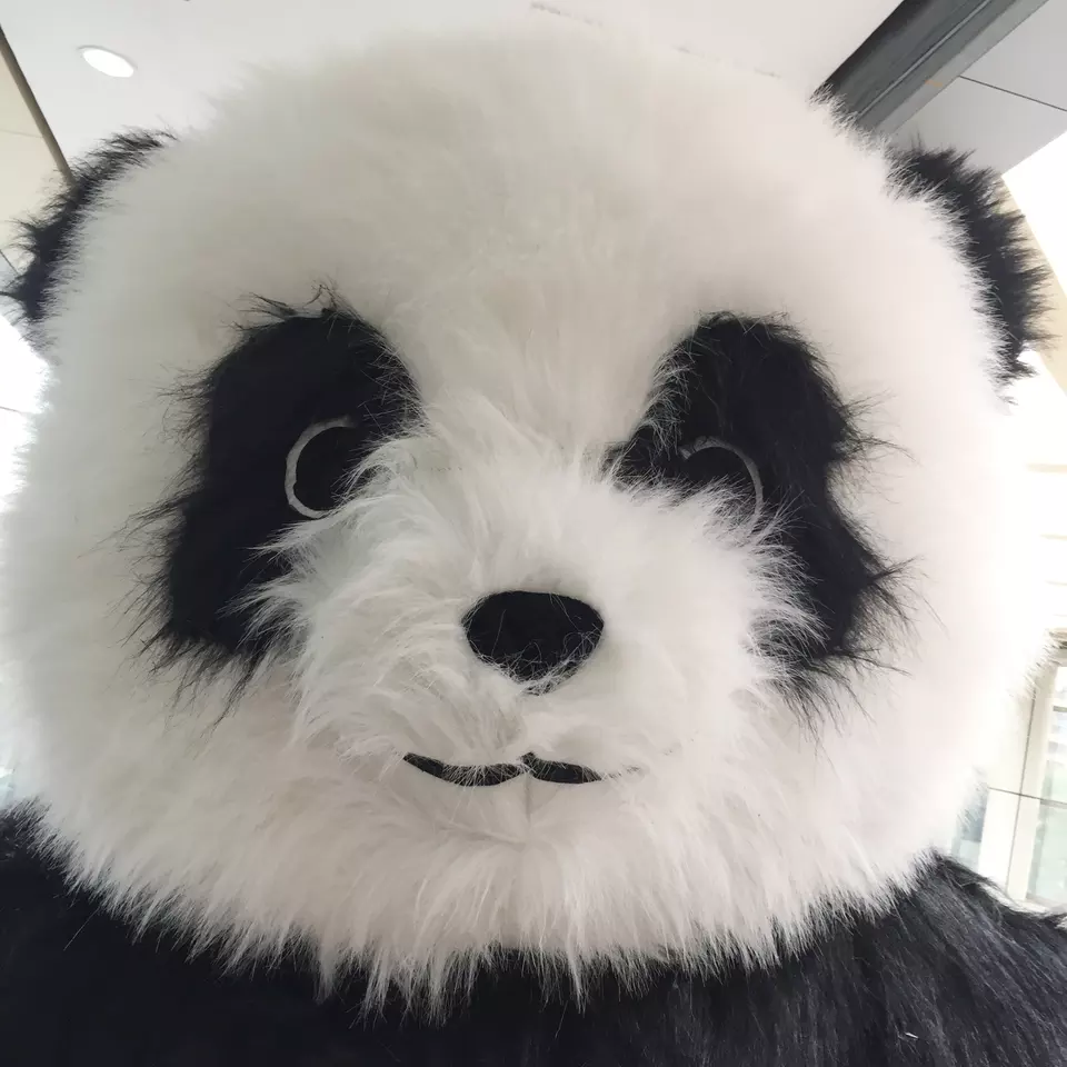 3 Meter Walking Giant Inflatable Panda Costumes Mascot Inflatable Advertising