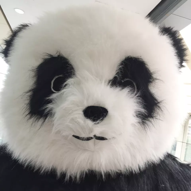 3 Meter Walking Giant Inflatable Panda Costumes Mascot Inflatable Advertising