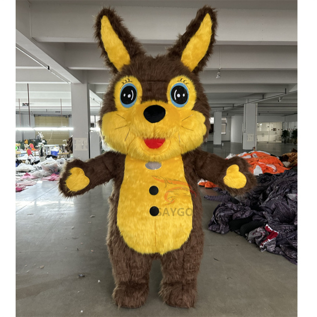 Custom Made Brown Rabbit Bunny Mascot Costume for Adults Cosplay Enjoyment 2m/2.6m Inflatable Bunny Costume Suits Hot Sale,Big Mascot,Custom Made Brown Rabbit Bunny Mascot Costume for Adults Cosplay Enjoyment 2m/2.6m Inflatable Bunny Costume Suits Hot Sale
