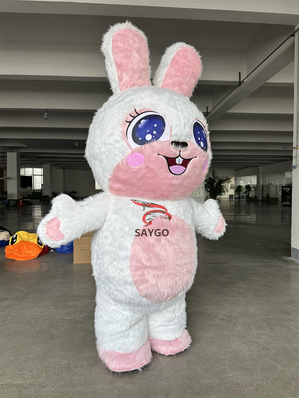 Factory Cheap Price Custom Inflatable Rabbit Mascot Inflatables Promotional Advertising Cartoon Characters Bunny Costume
