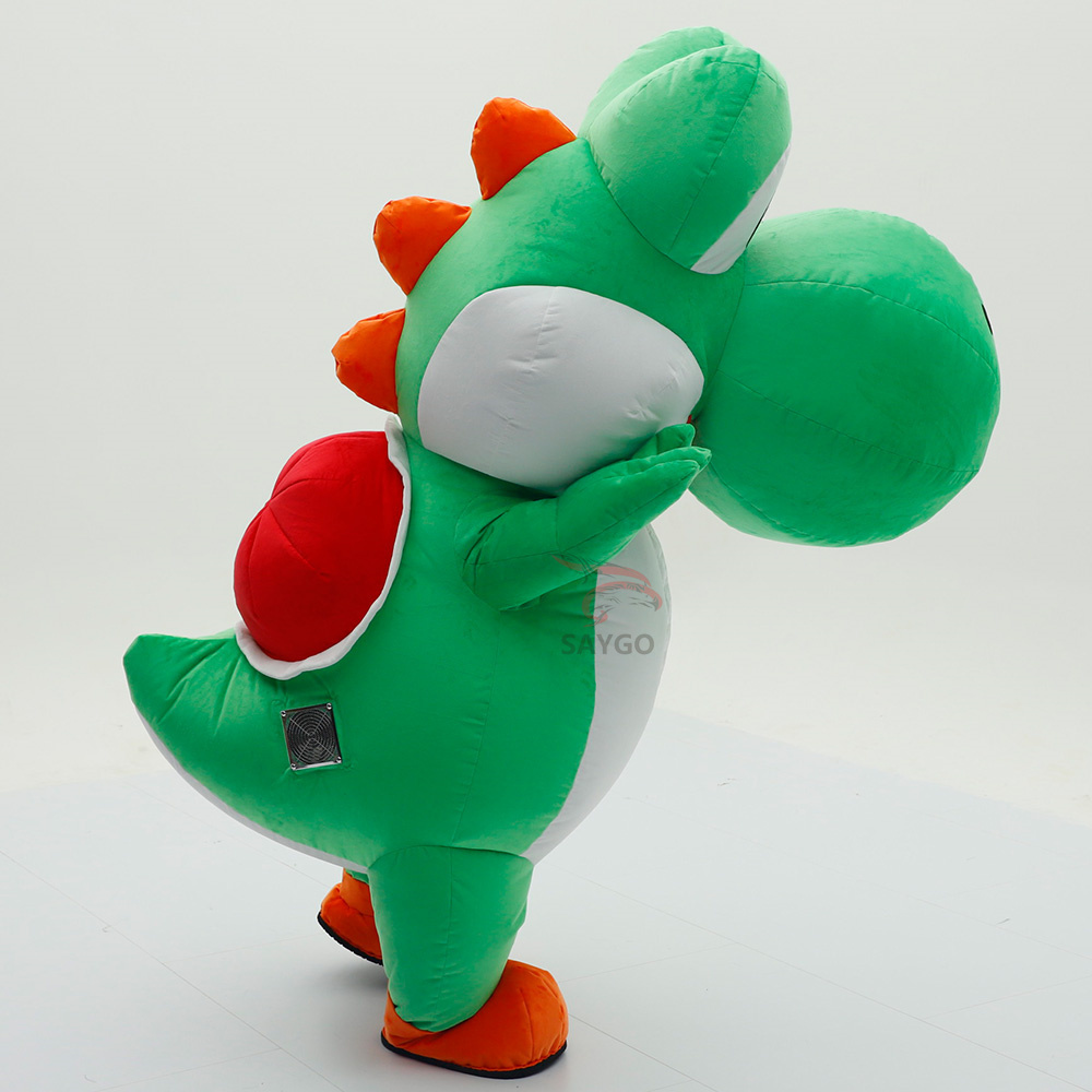New Inflatable Mario Mascot 2.6m Plush Yoshi Costumes Mascot for Adult Children's Day Stage Performance Dragon Costumes