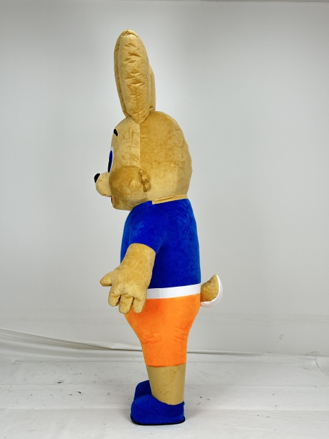 Custom Halloween Adult Nu Pogodi Features Inflatable Wolf and the Rabbit Bunny Mascot Costume for Sale