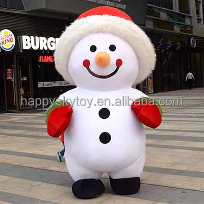 Plush Walking Animal Panda Mascot Costume 2m/2.6m/3m Christmas Costume Inflatable Panda Mascot for Sale