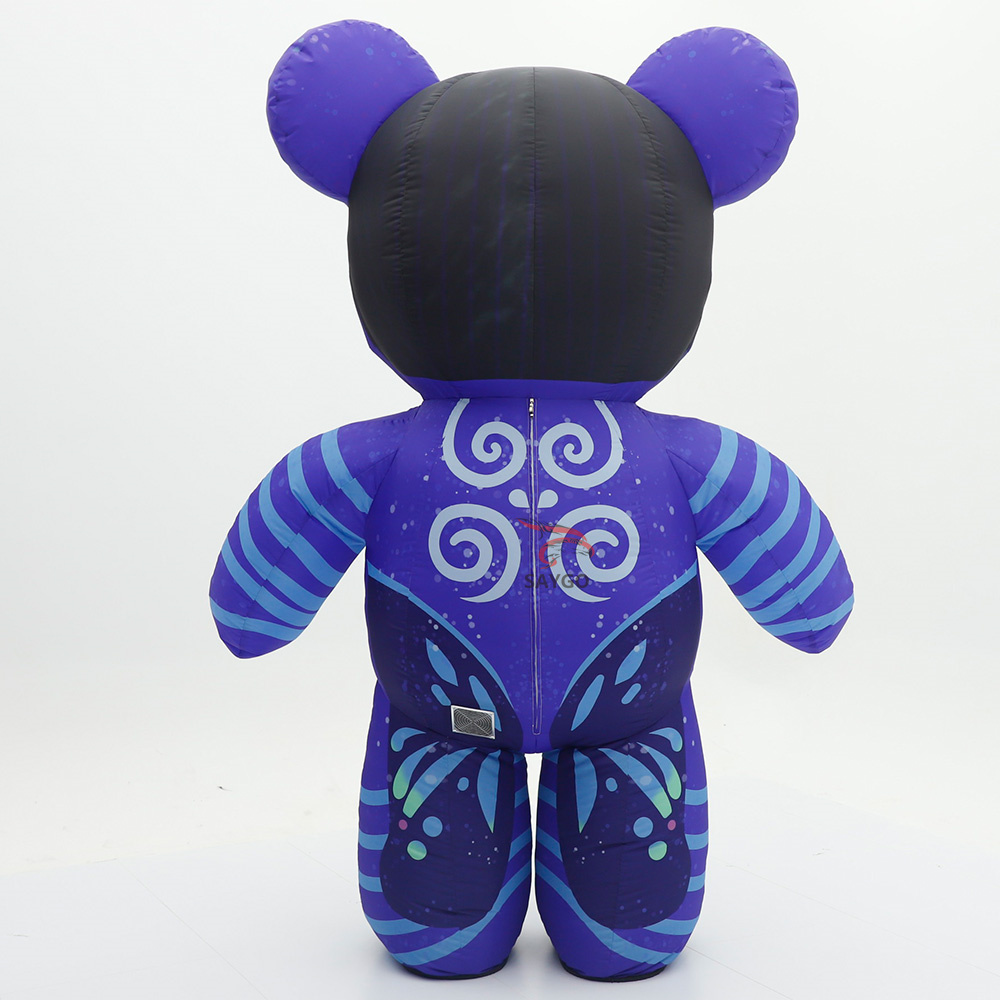 New Inflatable 2.6m Plush Avatar Teddy Bear Costumes Mascot for Adult Children's Day Stage Performance Monster Costumes Suit