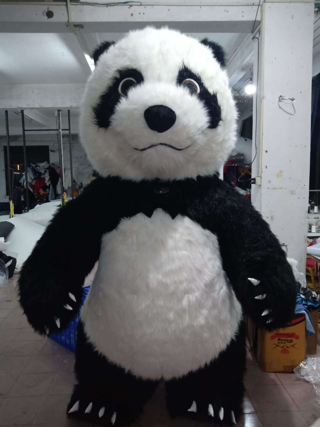 3 Meter Walking Giant Inflatable Panda Costumes Mascot Inflatable Advertising