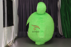 Customized 3 Eyes 2m Giant Inflatable Mascot Costume Monster Walking Style Unisex Adult for Party Parade Halloween