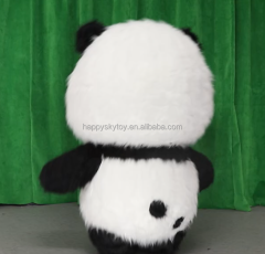 Cartoon Inflatable Mascot Costume Giant Panda Walking Plush Costume Giant Inflatable Panda Mascot for Humans Unique Bear Mascot