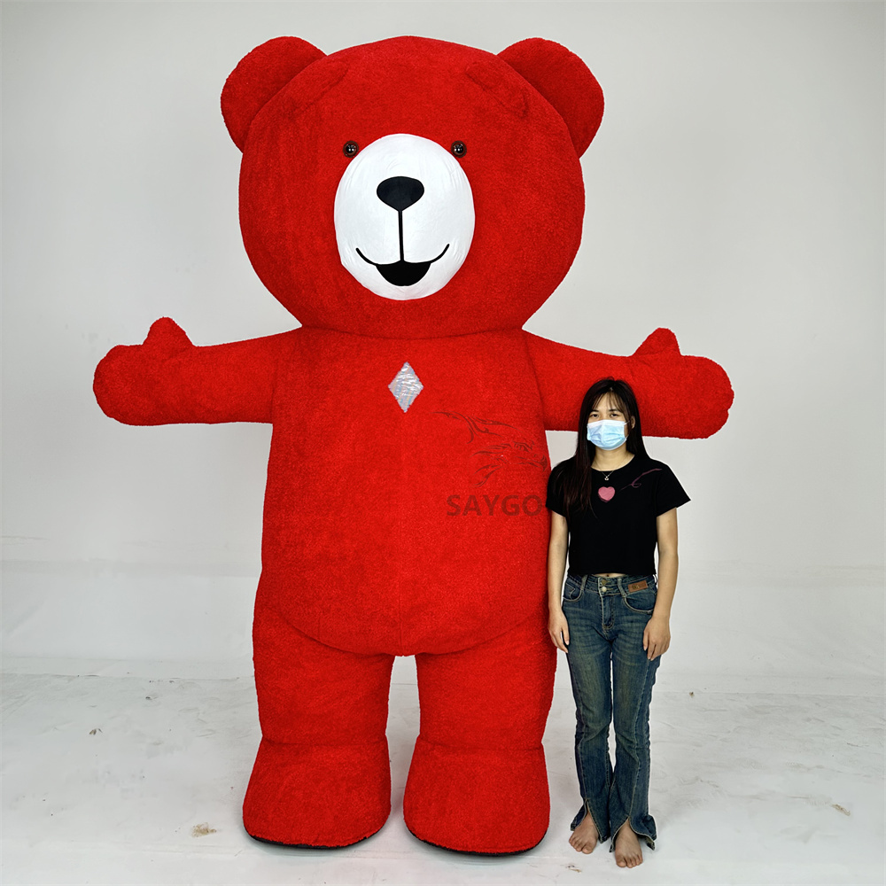 Hot Sale 2m 2.6m 3m Many Colors Inflatable Polar Teddy Bear Panda Mascot Adult Costume