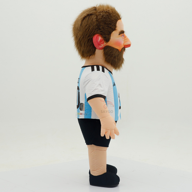 Lionel Messi Custom Inflatable Messi Mascot Suit Costume-OEM Service for Tournament Event Promotion Adult Unisex,Big Mascot,Custom Inflatable Messi Mascot Suit Costume-OEM Service for Tournament Event Promotion Adult Unisex
