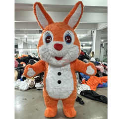 Walking Animal Hot Sale Popular Party Dress Rabbit Mascot Costume Easter Adult Inflatable Rabbit Costume