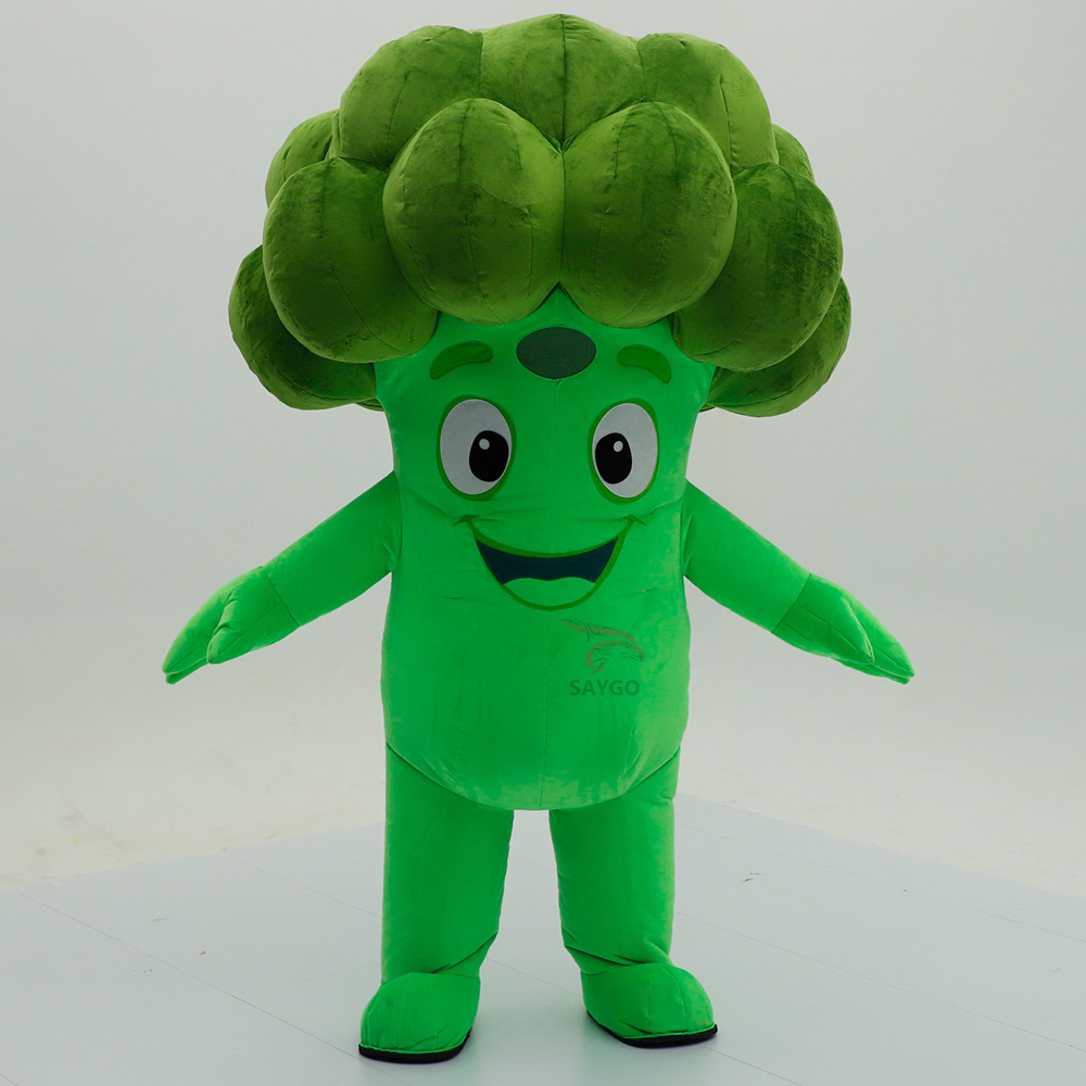Performance Wear Plant Broccoli Inflatable Mascot Costumes for Adults Party Dress 2.2m Broccoli Inflatable Suits Events Sale