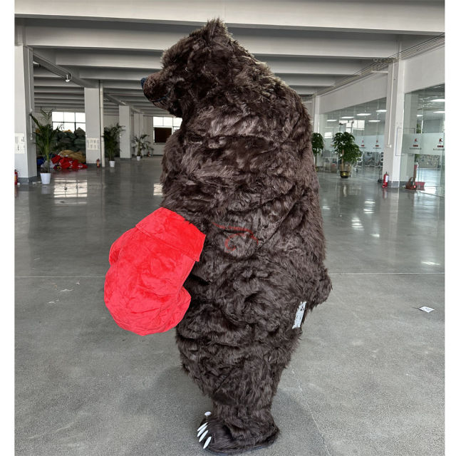 Inflatable Boxing Bear Costume Adult Unisex Mascot Rental-Happy Sky Brand Easter/Halloween Theme Made in Guangdong