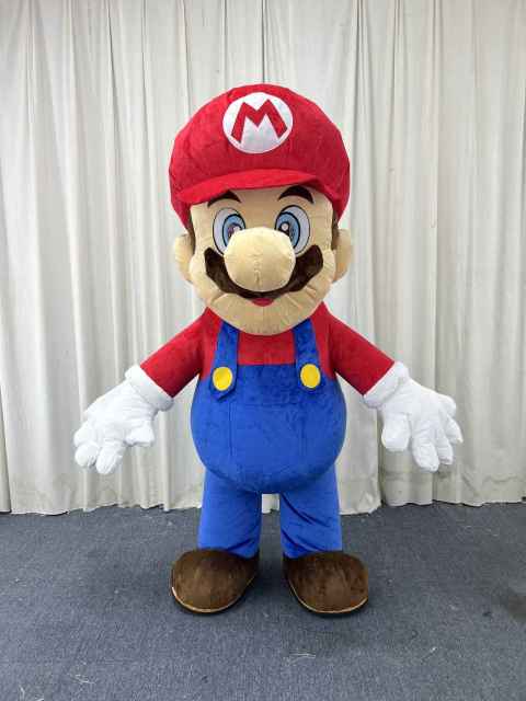 2m 2.6m Inflatable Blue Teddy Bear Panda Mascot Costume Animal Cosplay Funny Costume Plush Material Costume for Christmas