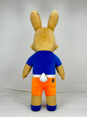 Factory Easter Bunny Hot Sale Adult Walking Inflatable Rabbit Hare Mascot Costume Cartoon Inflatable Mascot Costume Suit