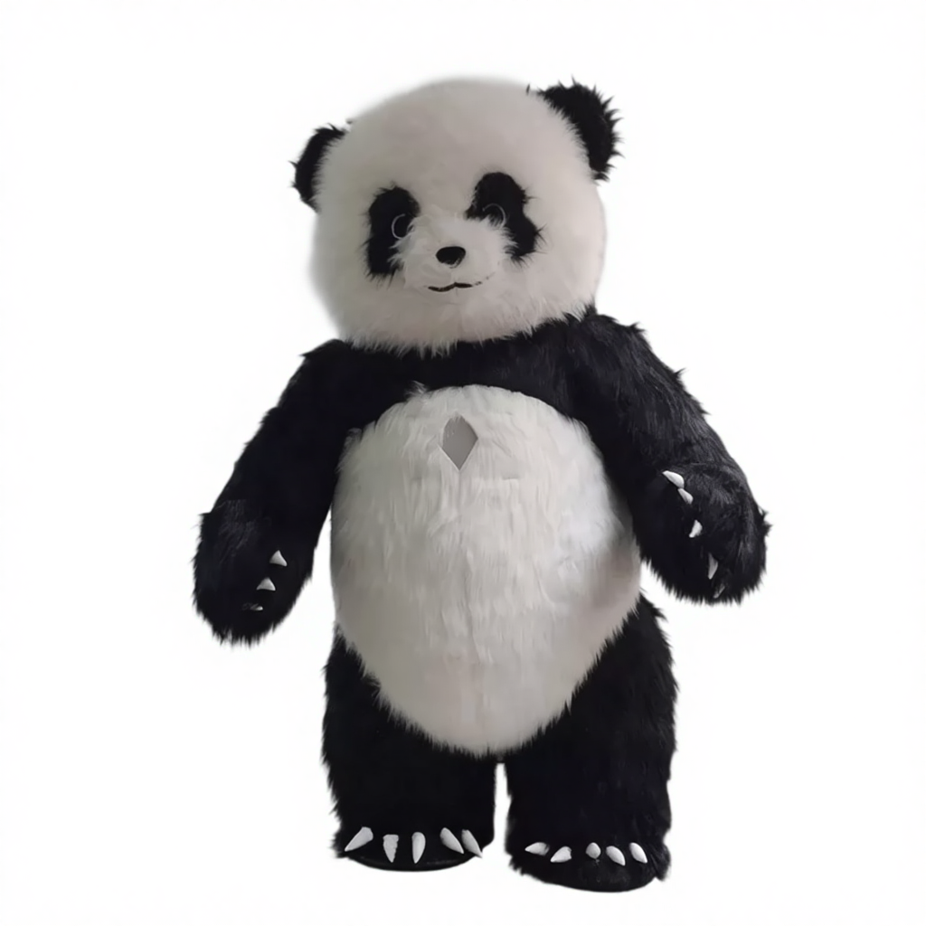 3 Meter Walking Giant Inflatable Panda Costumes Mascot Inflatable Advertising