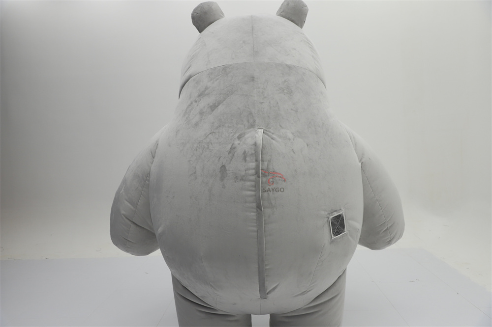 Happy Sky Inflatable Lovely Adult Gray Ocean Seal Animal Mascot Costume for Easter/Halloween Parties & Theme Parks