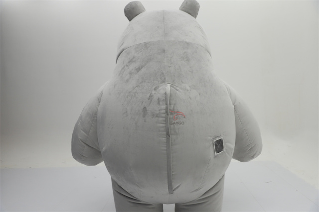 Happy Sky Inflatable Lovely Adult Gray Ocean Seal Animal Mascot Costume for Easter/Halloween Parties & Theme Parks