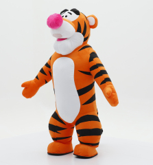 Walking Costume Inflatables Adults Size Mascot Inflatable Costumes Plush Material Inflatable Tiger Suit Costume