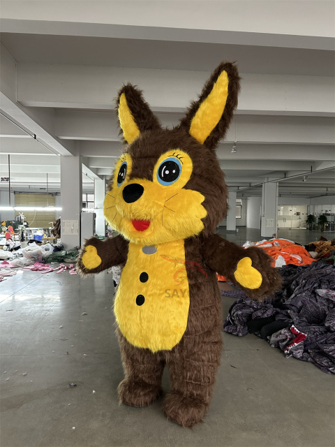 Custom Made Brown Rabbit Bunny Mascot Costume for Adults Cosplay Enjoyment 2m/2.6m Inflatable Bunny Costume Suits Hot Sale,Big Mascot,Custom Made Brown Rabbit Bunny Mascot Costume for Adults Cosplay Enjoyment 2m/2.6m Inflatable Bunny Costume Suits Hot Sale