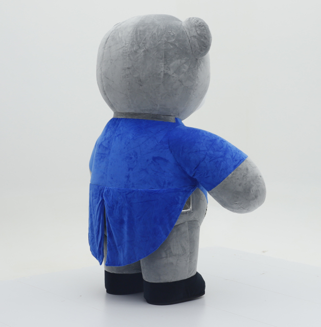 New Inflatable Swallowtail Bear Dress for Adult Mascot Costume Hand-Drawn Plush for Wedding Parties Cosplay Anime Style