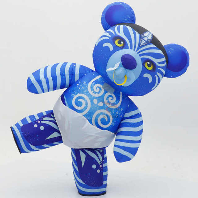 2m 2.6m Popular Custom Giant Inflatable Avatar Baby Bear Mascot Costume With Sunglasses Cartoon Cosplay Animal Costume for Sale