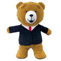 Adult Inflatable Teddy Bear Mascot Costume for Halloween Party Fancy Dress
