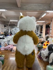 Furry Inflatable Cat Costumes Adult Halloween Cosplay Costumes Blow up Mascot Costume