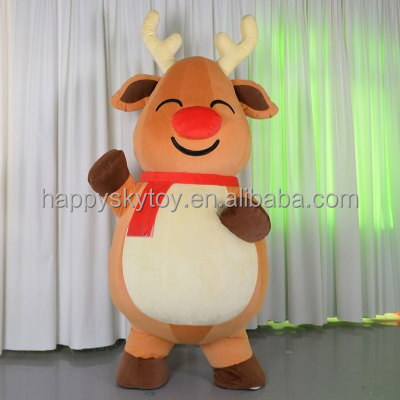 Plush Walking Animal Panda Mascot Costume 2m/2.6m/3m Christmas Costume Inflatable Panda Mascot for Sale